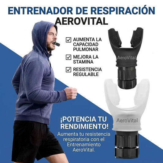 AeroVital Pro™ -Entrenador y Fortalecedor Pulmonar Avanzado